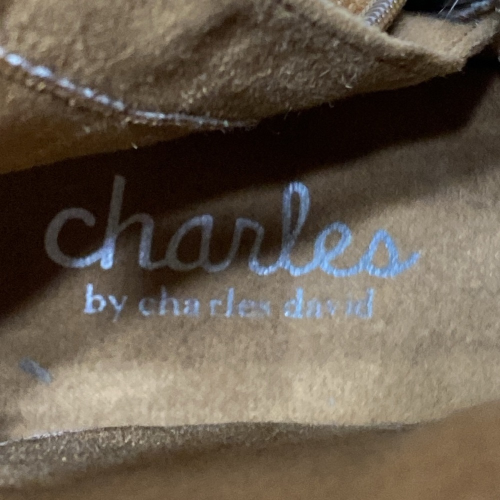 Charles by Charles David Boulder Suede Leather Fringe Boots - Picture 9 of 16